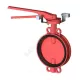 Затвор дисковый поворотный чугун VPI4448R2C-02EP Ду 80 Ру16 межфл с рукояткой диск чугун манжета EPDM с концевыми выключателями Tecofi VPI4448R2C-02EP0080