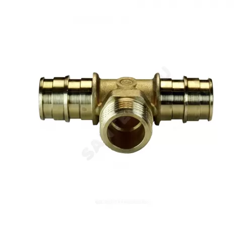 Тройник для PE-X труб радиальный латунь Дн 20х3/4"х20 НР GX153 Giacomini GX153Y044
