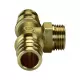 Тройник для PE-X труб радиальный латунь Дн 20х3/4"х20 НР GX153 Giacomini GX153Y044