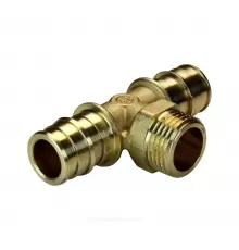 Тройник для PE-X труб радиальный латунь Дн 20х3/4"х20 НР GX153 Giacomini GX153Y044