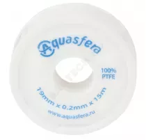 Лента ФУМ PTFE 6020 19ммх0,2ммх15м катушка среда: вода Aquasfera 6020-04