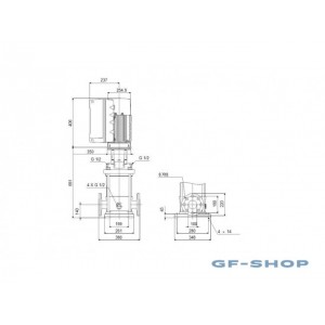 Насос вертикальный центробежный Grundfos CRE 90-1-1 AN-F-A-E-HQQE