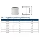 Муфта PP-MD ремонтная бесшумная светло-серая Skolan Safe SKU Дн 160 (DN160) б/нап в/к Ostendorf 337500
