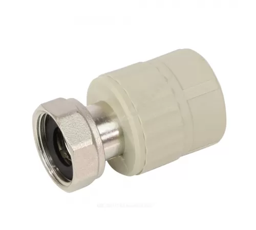 Муфта PP-R комбинированная серая Дн 20х1/2" с накидной гайкой VALFEX 10139020Г