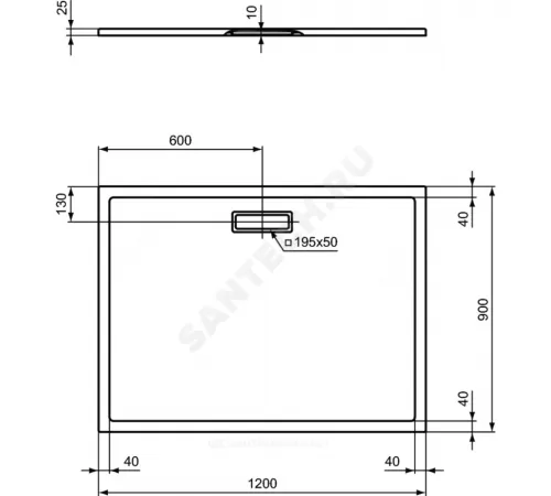Поддон душевой акрил прямоугольный ULTRAFLAT NEW 1200х900х25 Ideal Standard T448301 Поддон душевой акрил прямоугольный ULTRAFLAT NEW 1200х900х25 Ideal Standard T448301