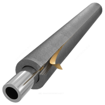 Трубка вспененный полиэтилен SUPER SK 48/13 L=2м Тмакс=95°C самоклеящаяся серый Energoflex EFXT048132SUSK