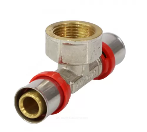 Тройник МП латунь никель пресс Дн 16х1/2"х16 ВР ГОСТ 32415-2013 8011 Aquasfera 8011-01