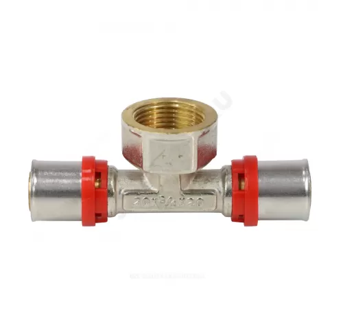 Тройник МП латунь никель пресс Дн 16х1/2"х16 ВР ГОСТ 32415-2013 8011 Aquasfera 8011-01