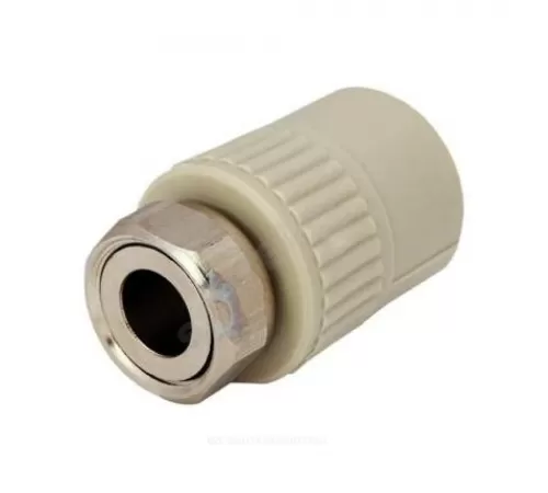 Муфта PP-R комбинированная серая Дн 20х1/2" с накидной гайкой RTP (РосТурПласт) 15914 Муфта PP-R комбинированная серая Дн 20х1/2" с накидной гайкой RTP (РосТурПласт) 15914
