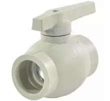 Кран шаровой PP-R серый Дн 20 внутренняя пайка VALFEX 10144020Г