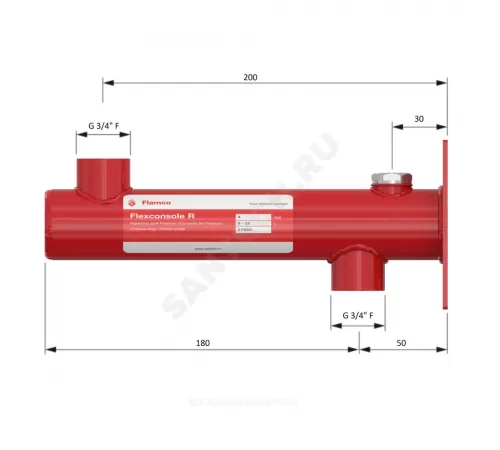 Консоль для расширительного бака 8-25 л 3/4" настенная Flexconsole R Flamco 27950