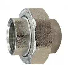 Соединитель латунь никель американка Ду 15 (1/2") прямой ВР/ВР SantechSystems
