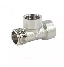 Тройник латунь никель Ду 15 (1/2") ВР/ВР/НР SantechSystems