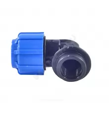 Отвод компрессионный ПЭ Дн 20х3/4"х90гр ВР Ру16 ТПК-АКВА 50022034