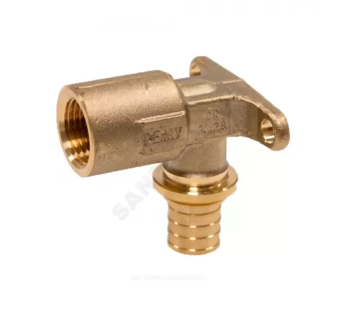 Водорозетка для PE-X труб аксиальная бронза Дн 16х1/2" ВР RX+ Рехау 14563623001