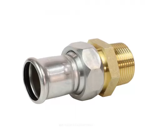 Муфта разъемная сталь нерж AISI 316L Дн 35х1 1/4" Ру16 пресс/НР Inoxpres RM 184035002