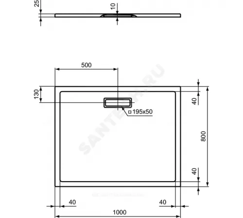 Поддон душевой акрил прямоугольный ULTRAFLAT NEW 1000х800х25 Ideal Standard T446801 Поддон душевой акрил прямоугольный ULTRAFLAT NEW 1000х800х25 Ideal Standard T446801