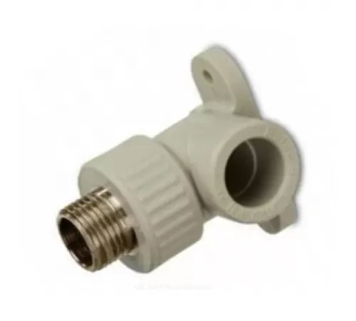 Угольник PP-R комбинированный серый Дн 25х1/2" НР для PP-R с креплением RTP (РосТурПласт) 15921 Угольник PP-R комбинированный серый Дн 25х1/2" НР для PP-R с креплением RTP (РосТурПласт) 15921