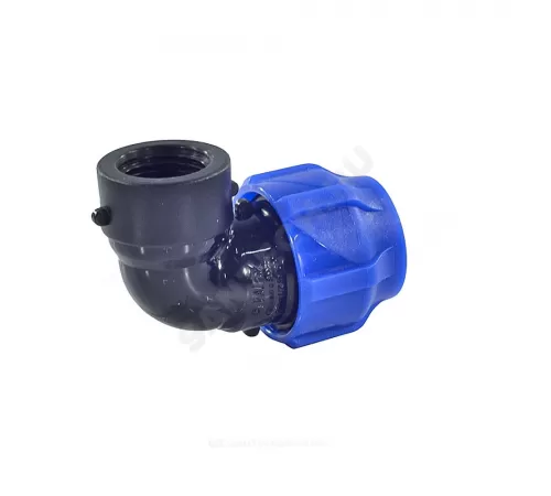 Отвод компрессионная ПЭ Дн 20х1/2"х90гр ВР Ру16 VALFEX 1210012320012