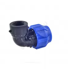 Отвод компрессионная ПЭ Дн 50х1 1/2"х90гр ВР Ру16 VALFEX 1210012350112
