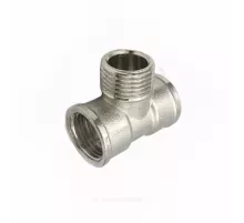 Тройник латунь никель Ду 15 (1/2") ВР/НР/ВР SantechSystems