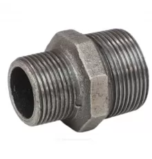 Ниппель переходной чугун Ду 40х25 (1 1/2"х1") НР Fittex PLUS