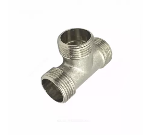 Тройник латунь никель Ду 20 (3/4") НР/НР/НР SantechSystems