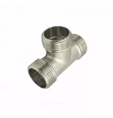 Тройник латунь никель Ду 15 (1/2") НР/НР/НР SantechSystems