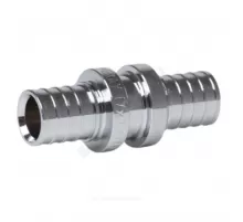 Муфта для PE-X труб аксиальная латунь хром Дн 17 THERM S Рехау 12502773002