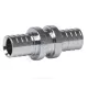 Муфта для PE-X труб аксиальная латунь хром Дн 25 THERM S Рехау 12591873002