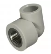 Угольник PP-R комбинированный серый Дн 25х1/2" ВР для PP-R RTP (РосТурПласт) 11040