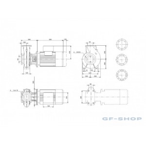 Насос консольно-моноблочный GRUNDFOS NB 40-315/344 AF2ABQQE