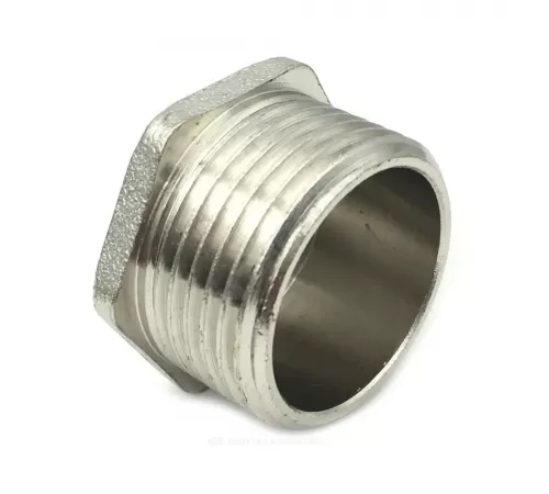 Заглушка латунь никель Ду 15 (1/2") НР SantechSystems Заглушка латунь никель Ду 15 (1/2") НР SantechSystems