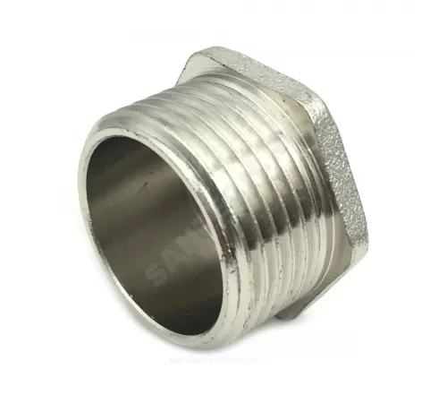 Заглушка латунь никель Ду 15 (1/2") НР SantechSystems Заглушка латунь никель Ду 15 (1/2") НР SantechSystems