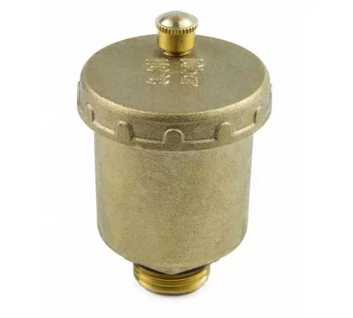 Воздухоотводчик автоматический латунь 5003 Ду 15 Ру10 G1/2" НР прямой Aquasfera 5003-01