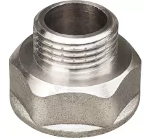 Переход латунь никель Ду 25х15 (1"х1/2") ВР/НР VALFEX VF.592.N.100.012