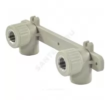 Планка PP-R монтажная серая Дн 25х3/4" ВР под смеситель VALFEX 10124325Г