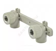 Планка PP-R монтажная серая Дн 25х3/4" ВР под смеситель VALFEX 10124325Г