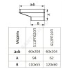 Соединитель эксцентриковый 60х120/60х204 Эра 612РП20П