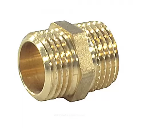 Ниппель латунь Ду 15 (1/2") НР VALFEX VF.582.L.012
