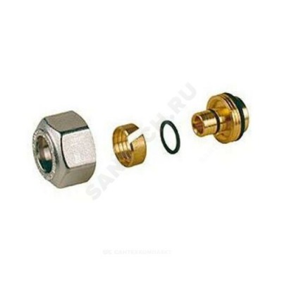 Переходник МП латунь Дн 16х2,2х1/2" с евроконусом R179E Giacomini R179EY056