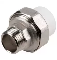 Муфта PP-R комбинированная разъемная белая Дн 25х1" НР VALFEX 10156225