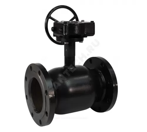 Кран шаровой сталь 09Г2С Ballomax КШТ 61.103 Ду 300 Ру16 фл L=632мм с редуктором BROEN КШТ 61.103.300.Р.16