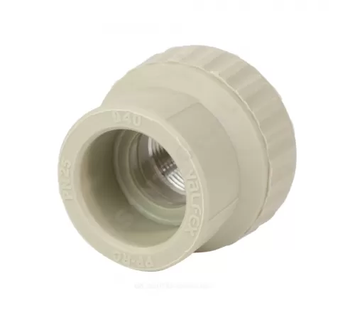 Муфта PP-R комбинированная серая Дн 25х1" ВР VALFEX 10129225Г