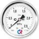 Манометр гидрозаполненный ТМ-520Т.20 осевой Дк100мм 0-0,6 МПа кл.1,0 G1/2" силикон Росма 00000031033