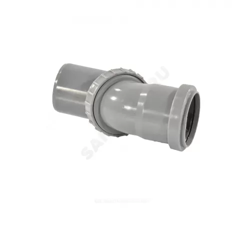 Отвод поворотный PP-H серый Дн 50 б/нап в/к VALFEX 23100050