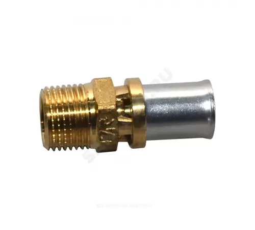 Муфта для МП/PE-X труб латунь пресс Дн 16х3/4" НР RM107 Giacomini RM107Y043