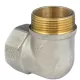 Угольник латунь никель реборда Ду 25 (1") ВР/НР 9006 ГОСТ 32585-2013 Aquasfera 9006-03