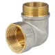 Угольник латунь никель реборда Ду 25 (1") ВР/НР 9006 ГОСТ 32585-2013 Aquasfera 9006-03