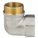 Угольник латунь никель реборда Ду 25 (1") ВР/НР 9006 ГОСТ 32585-2013 Aquasfera 9006-03